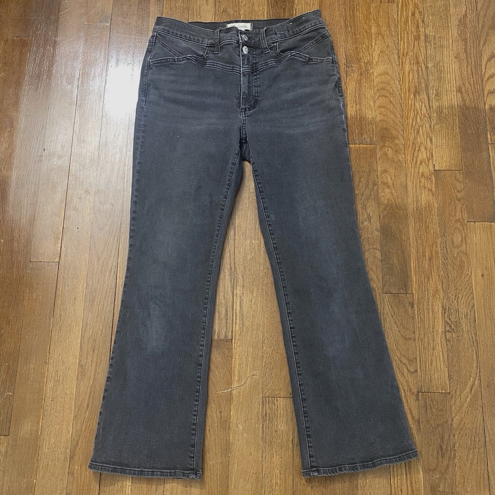 Madewell Jeans Womens Black Denim Mid-Rise Kick Out Cowgirl‎ Chic Country Rocker